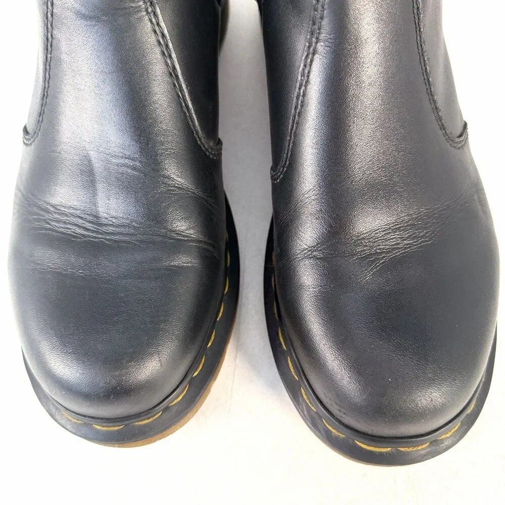 Dr Martens 2976 Bex Smooth Leather Chelsea Boots Black Unisex Men’s 8 / Womens 9